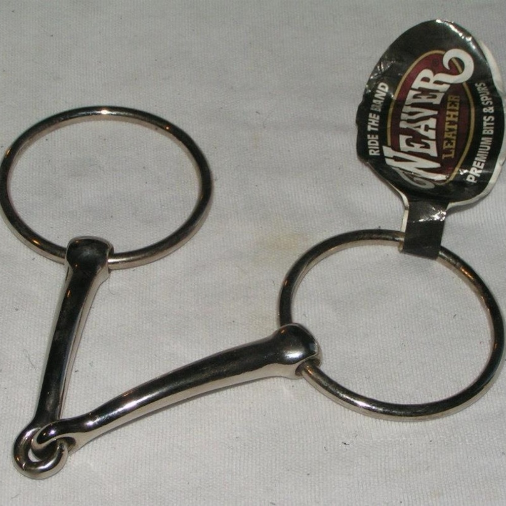 Weaver New Ring Snaffle Bit Draft Large Horse